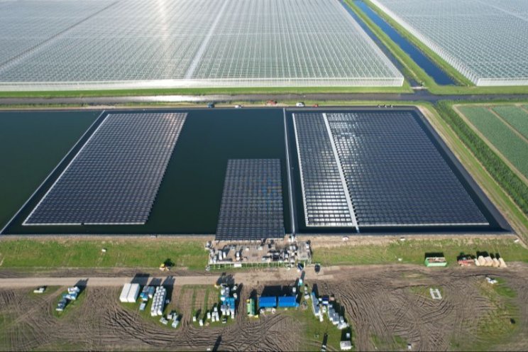 Zonnepanelen op daken en bassins Hoogweg Paprika